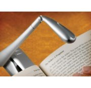 Könyvre csíptethető lámpa Bookchair Clip-On LED Ezüst