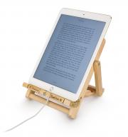 Könyv, e-könyv-olvasó és tablet tartó állvány Deckchair Bookchair Medium Stripy Red