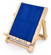 Könyv, e-könyv-olvasó és tablet tartó állvány Deckchair Bookchair Large Blue