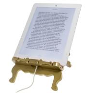 Könyv, e-könyv-olvasó és tablet tartó állvány Throne Bookchair Gold