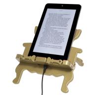 Könyv, e-könyv-olvasó és tablet tartó állvány Throne Bookchair Gold