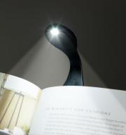 Könyvre csíptethető lámpa Flexilight Black